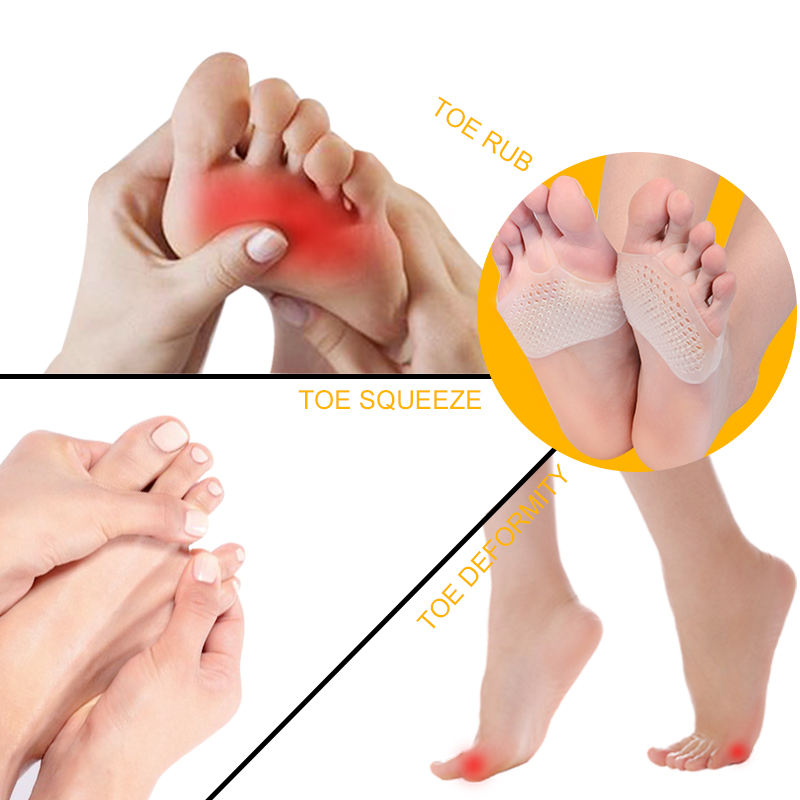 Orthopedic silicone metatarsal pads - therapeutic SEBS gel redistributes pressure